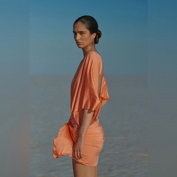 NWT Baobab Mia Mini Coral Cover Up Dress - Picture 8 of 11